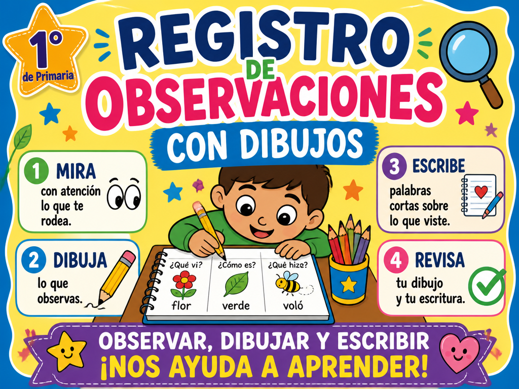 Registro de observaciones con dibujos — imagen 1 de 1