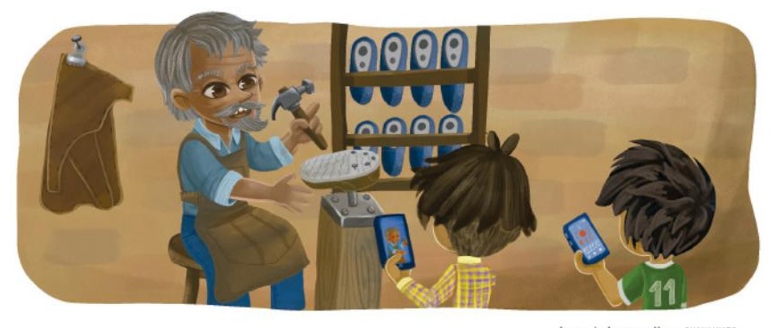 Ilustración del libro de texto oficial