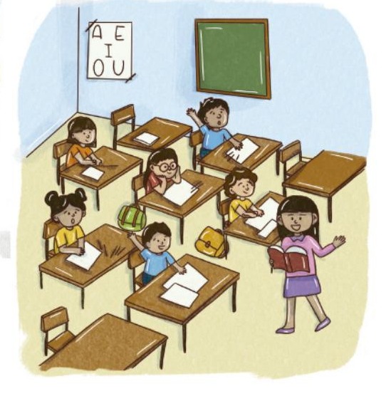 Ilustración del libro de texto oficial