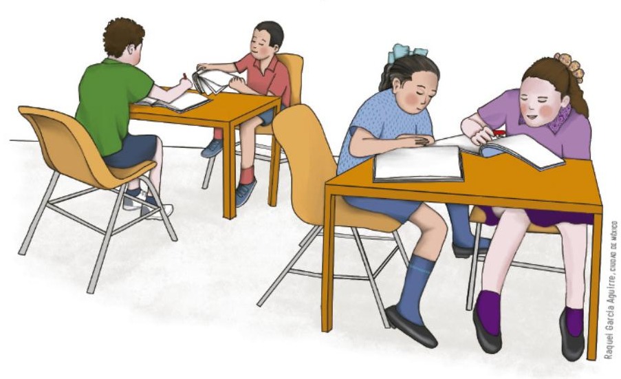 Ilustración del libro de texto oficial