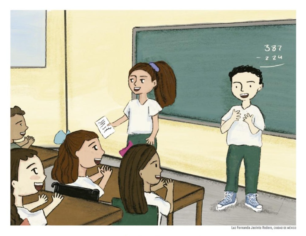 Ilustración del libro de texto oficial