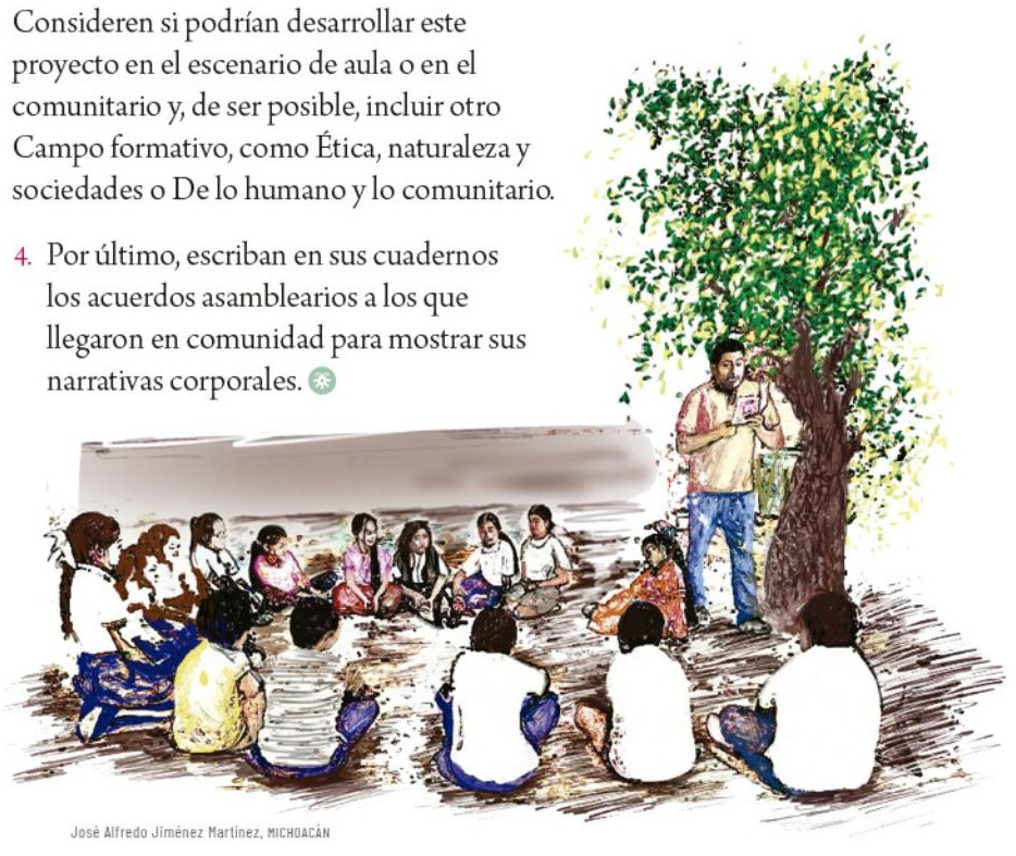 Ilustración del libro de texto oficial
