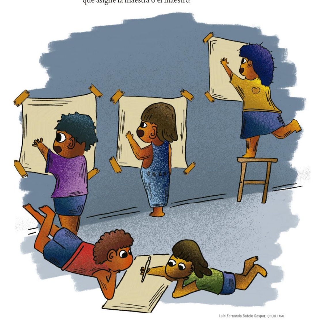 Ilustración del libro de texto oficial