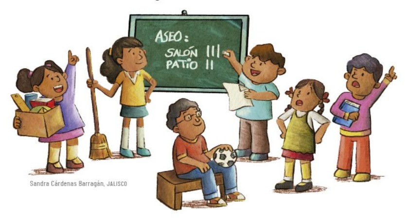 Ilustración del libro de texto oficial