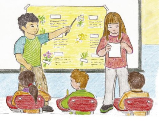 Ilustración del libro de texto oficial