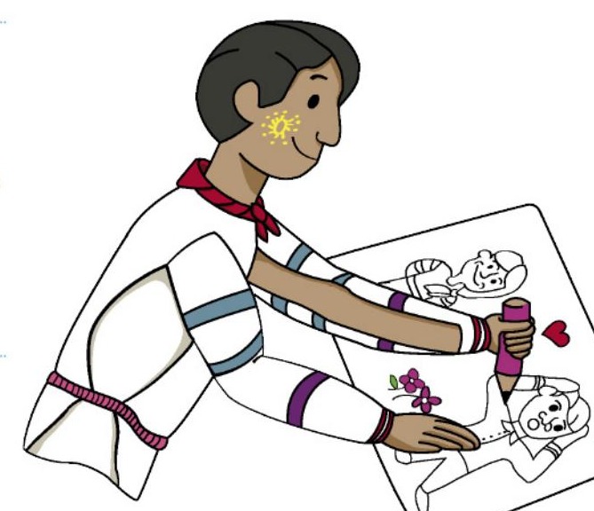 Ilustración del libro de texto oficial