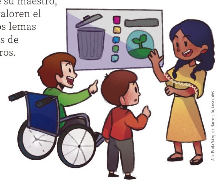 Ilustración del libro de texto oficial
