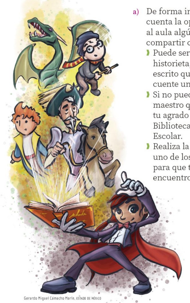 Ilustración del libro de texto oficial