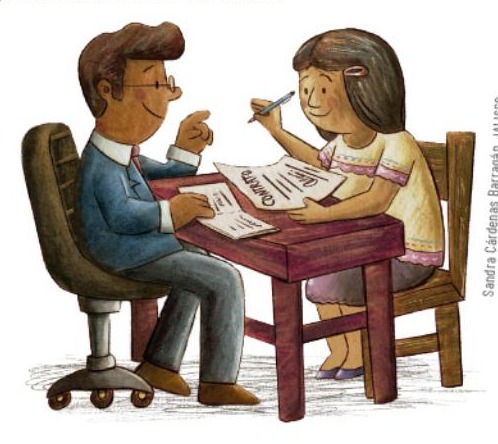 Ilustración del libro de texto oficial