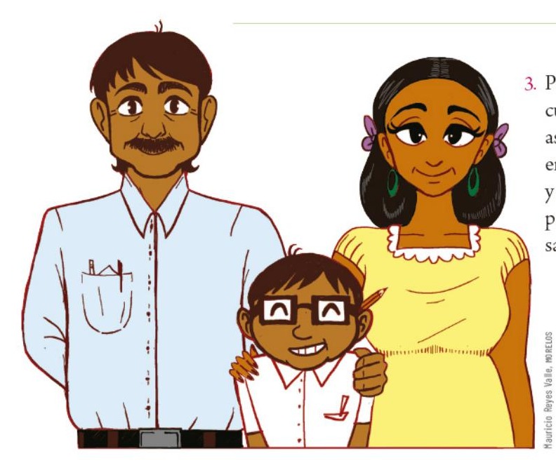 Ilustración del libro de texto oficial