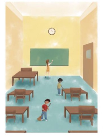 Ilustración del libro de texto oficial