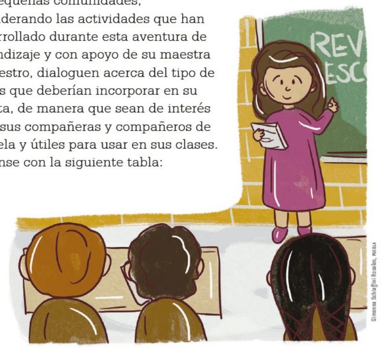 Ilustración del libro de texto oficial