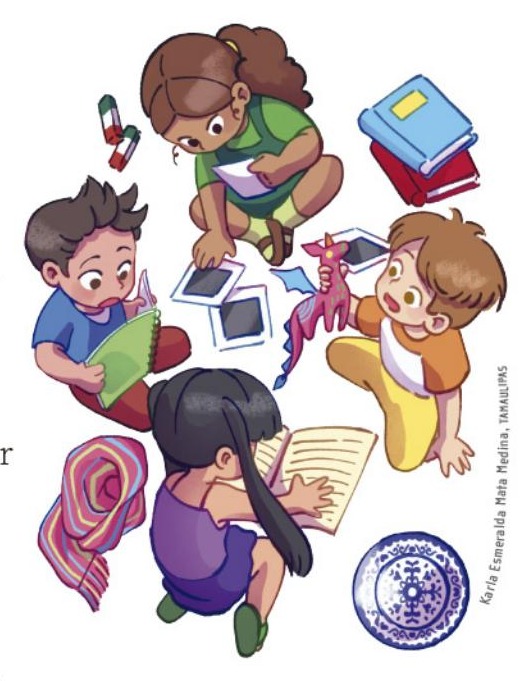 Ilustración del libro de texto oficial