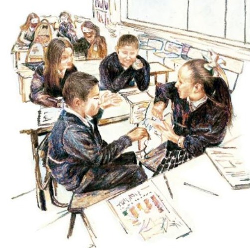 Ilustración del libro de texto oficial