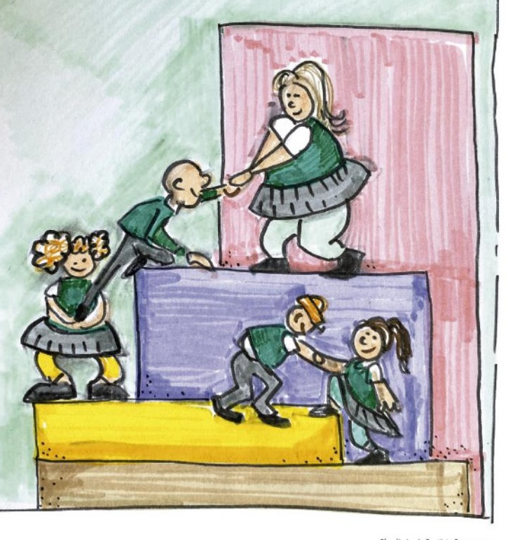 Ilustración del libro de texto oficial