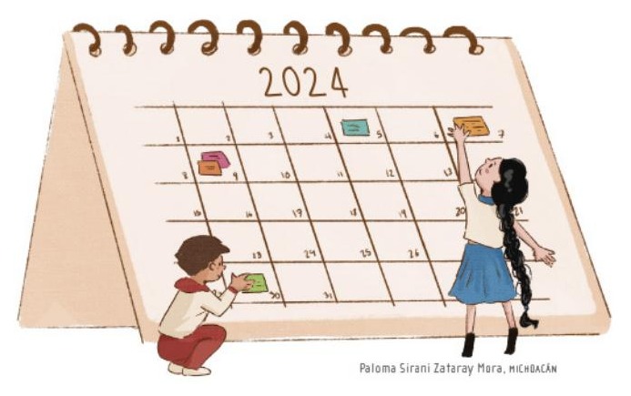 Ilustración del libro de texto oficial - Jueves