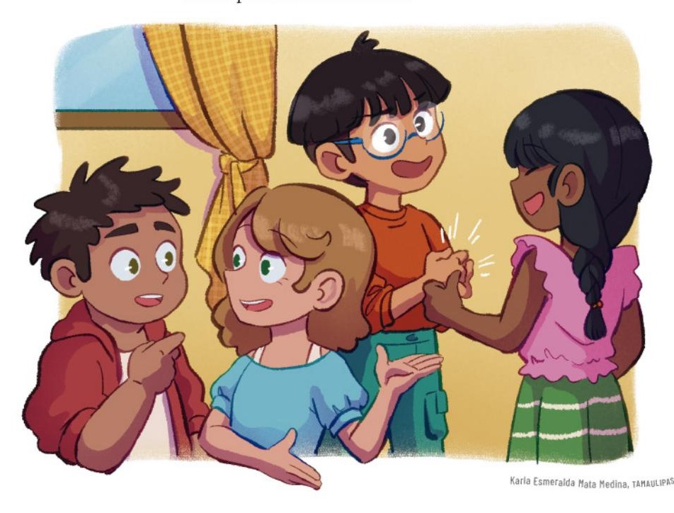 Ilustración del libro de texto oficial