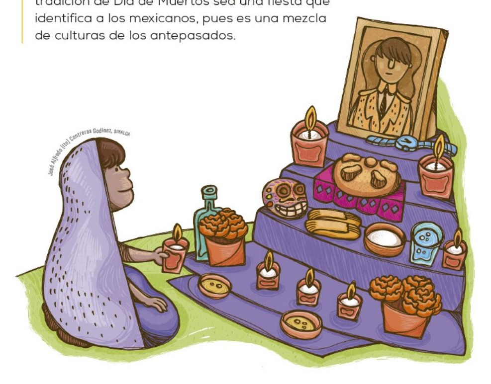 Ilustración del libro de texto oficial