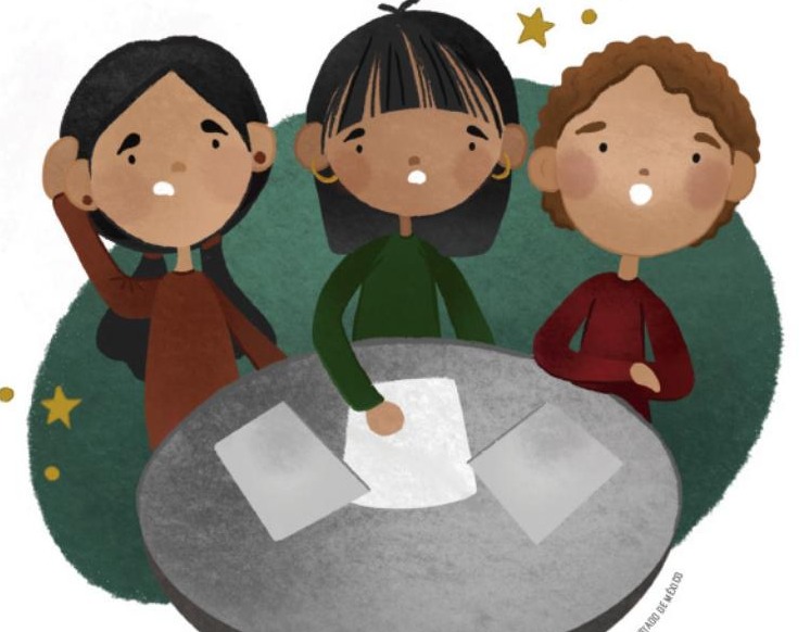 Ilustración del libro de texto oficial