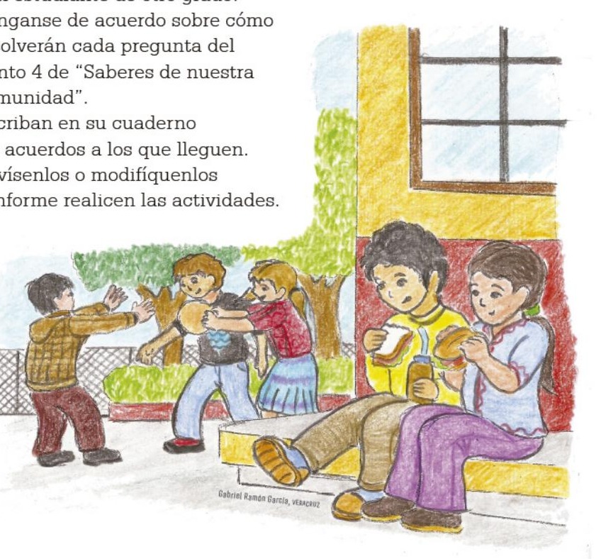 Ilustración del libro de texto oficial