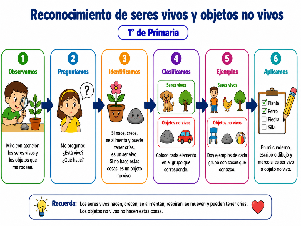 Reconocimiento de seres vivos y objetos no vivos — imagen 1 de 1
