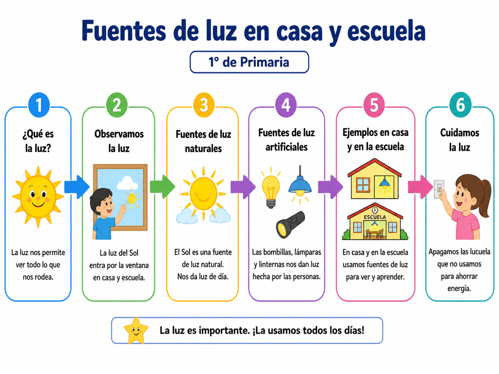 Fuentes de luz en casa y escuela — imagen 1 de 1