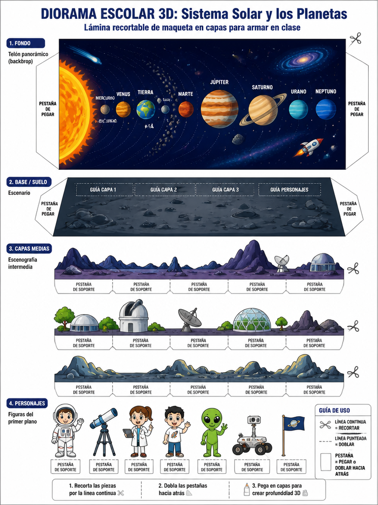 Diorama de Sistema Solar y los Planetas — imagen 1 de 1