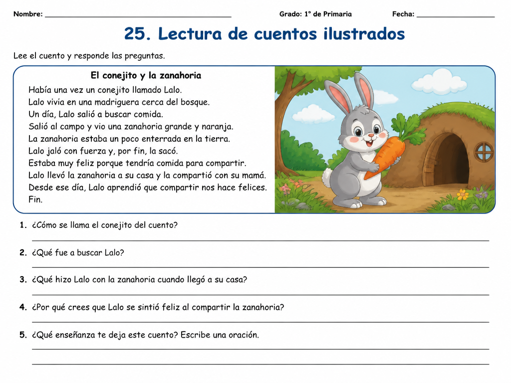 25. Lectura de cuentos ilustrados — imagen 1 de 1