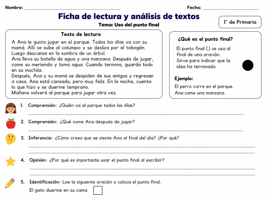 Uso del punto final — imagen 1 de 1