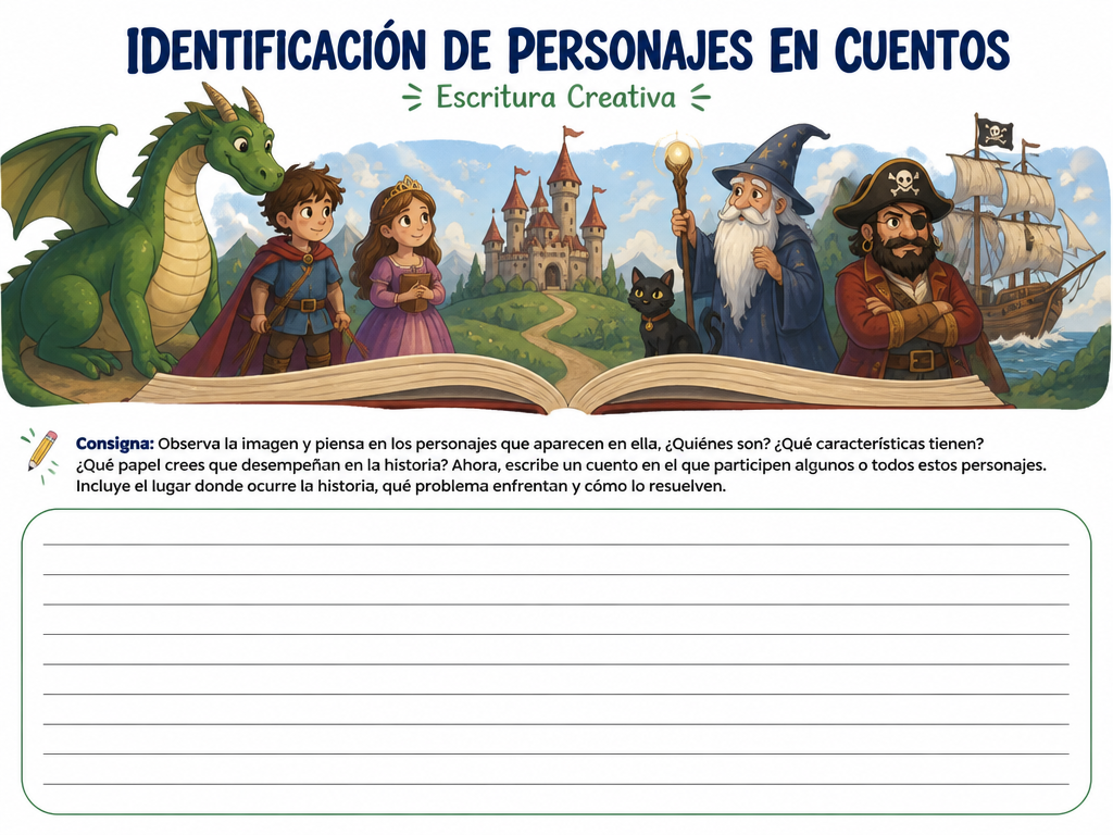 Identificación de personajes en cuentos — imagen 1 de 1