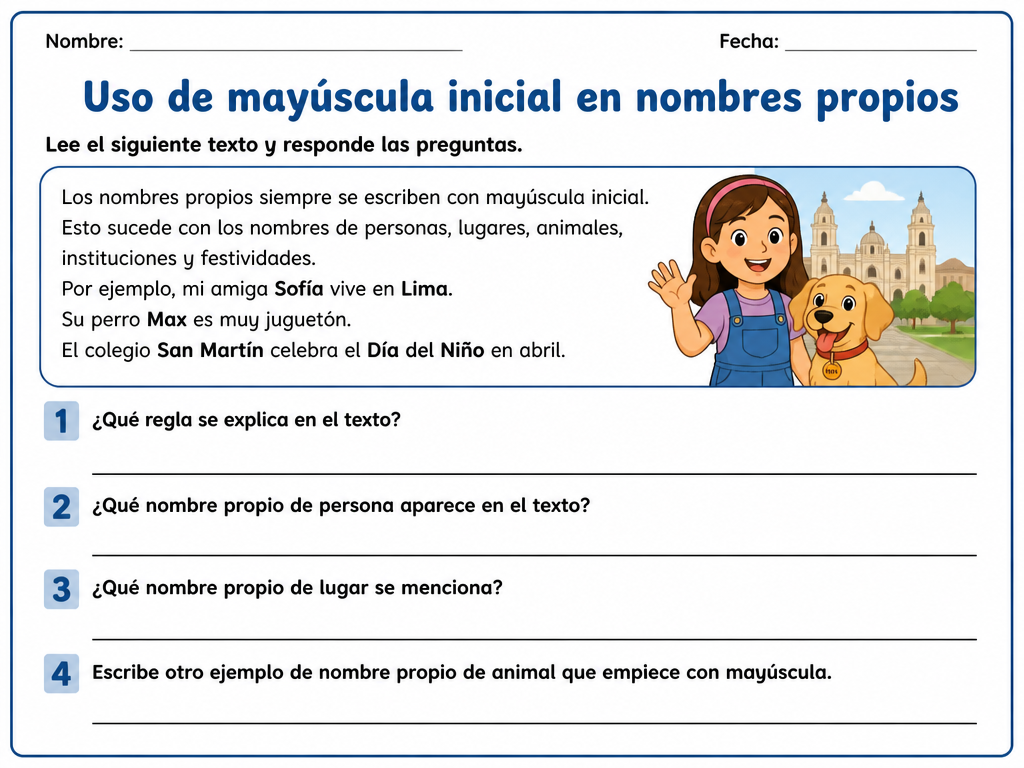 Uso de mayúscula inicial en nombres propios — imagen 1 de 1