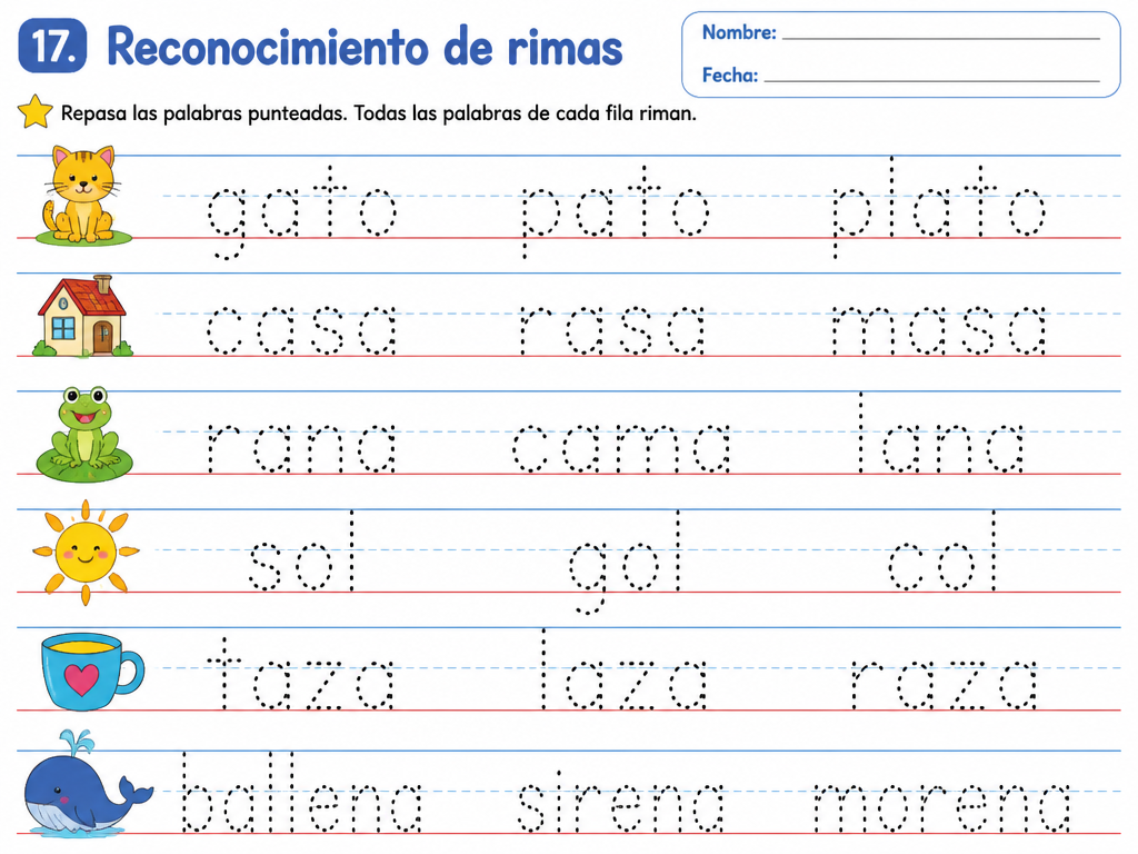 17. Reconocimiento de rimas — imagen 1 de 1