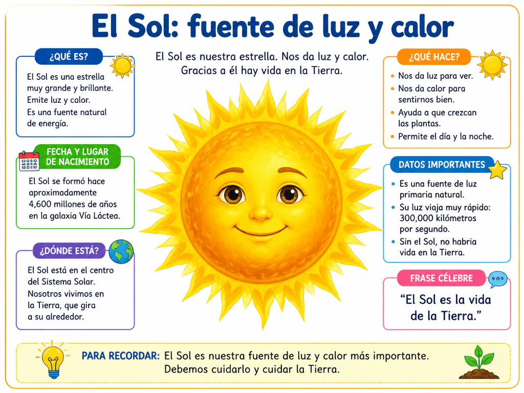 El sol como fuente de luz y calor — imagen 1 de 1