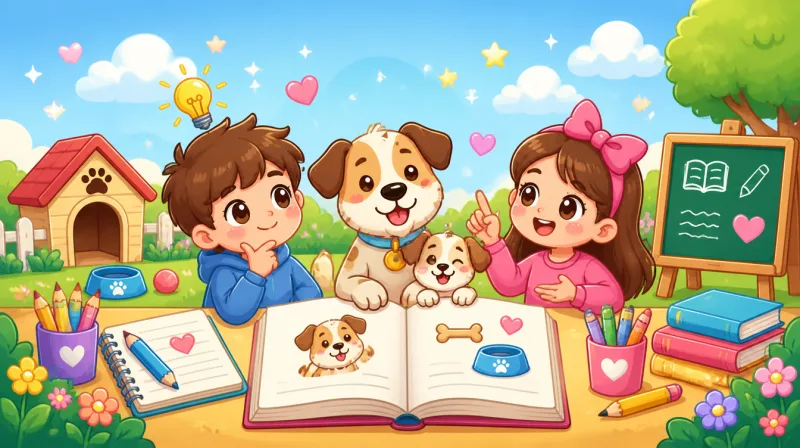 Lecto-escritura (Papá perrito motas)