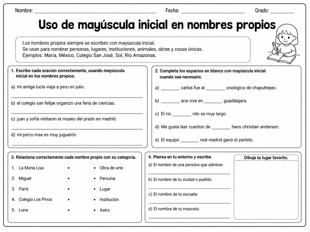 Uso de mayúscula inicial en nombres propios — imagen 1 de 1