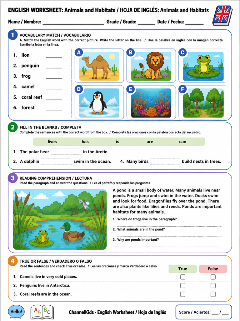 Animals and Habitats — imagen 1 de 1