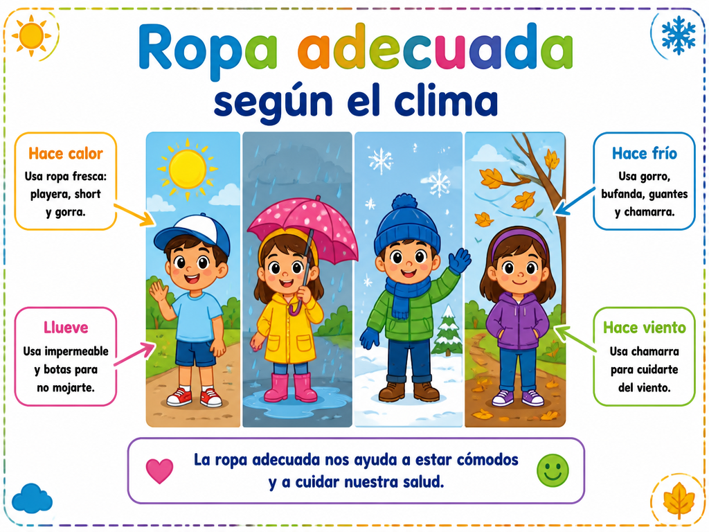 Ropa adecuada según el clima — imagen 1 de 1