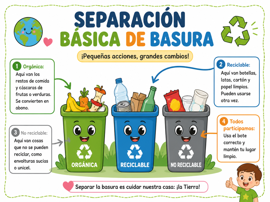 Separación básica de basura — imagen 1 de 1