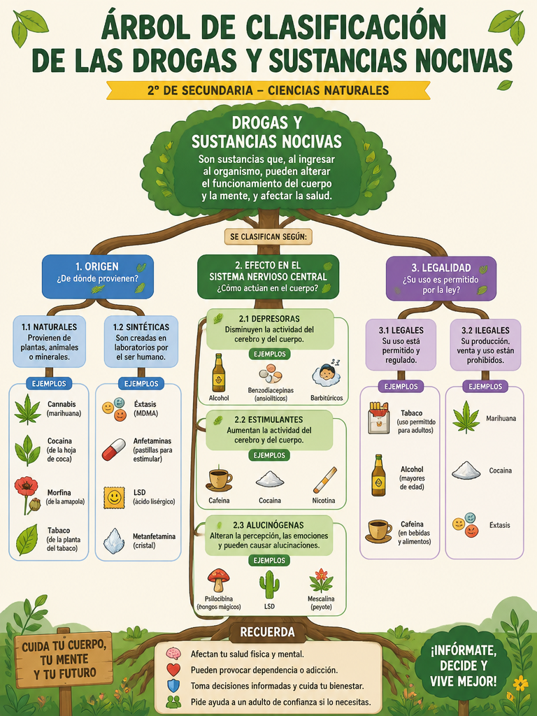 Árbol de Clasificación de las Drogas y Sustancias Nocivas