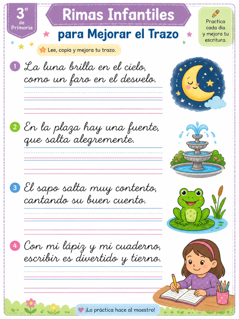 Rimas Infantiles para Mejorar el Trazo