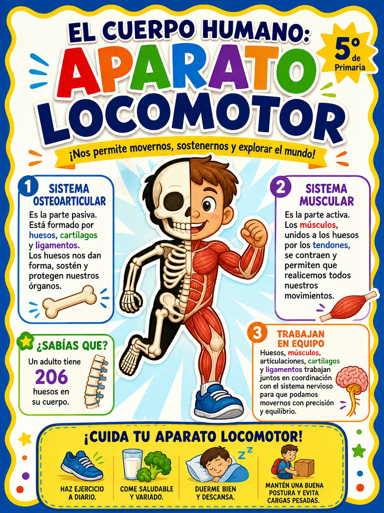 El Cuerpo Humano: Aparato Locomotor