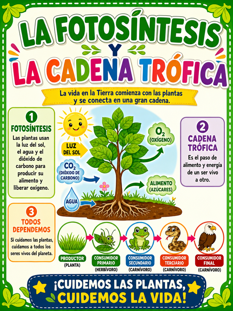 La Fotosíntesis y la Cadena Trófica