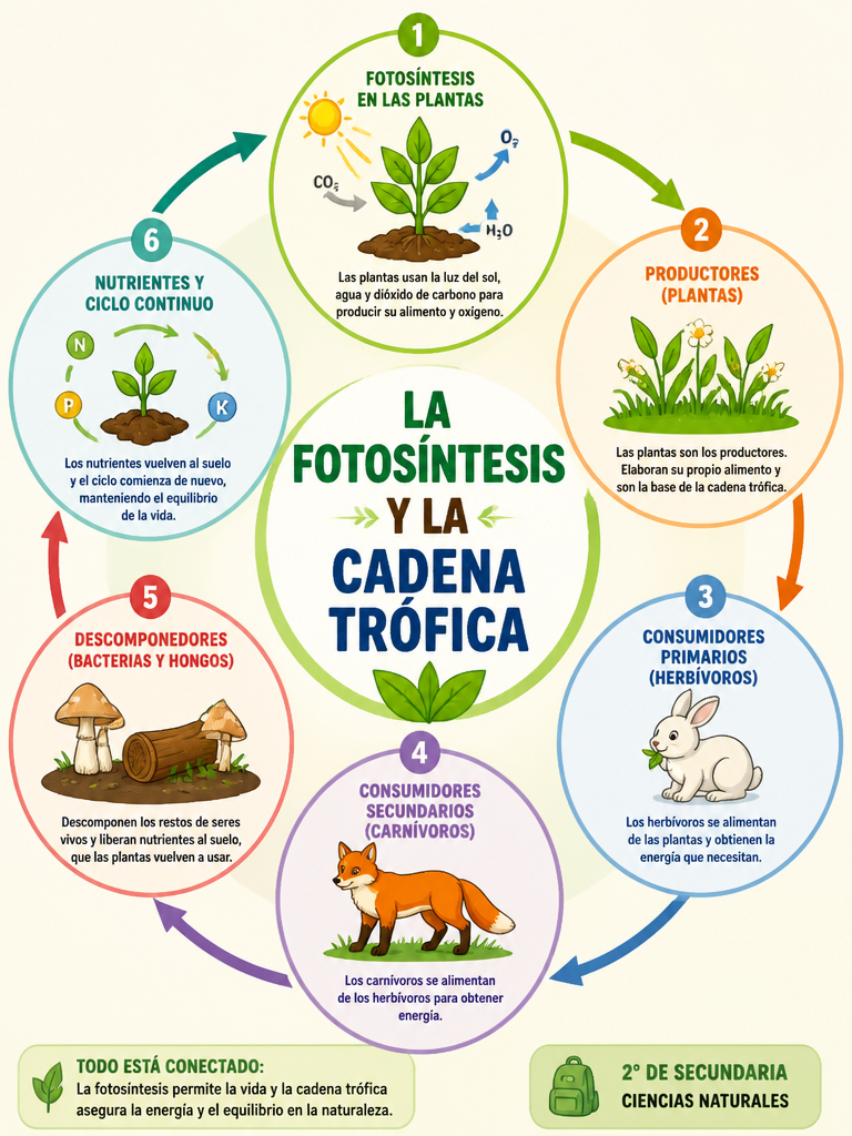 La Fotosíntesis y la Cadena Trófica