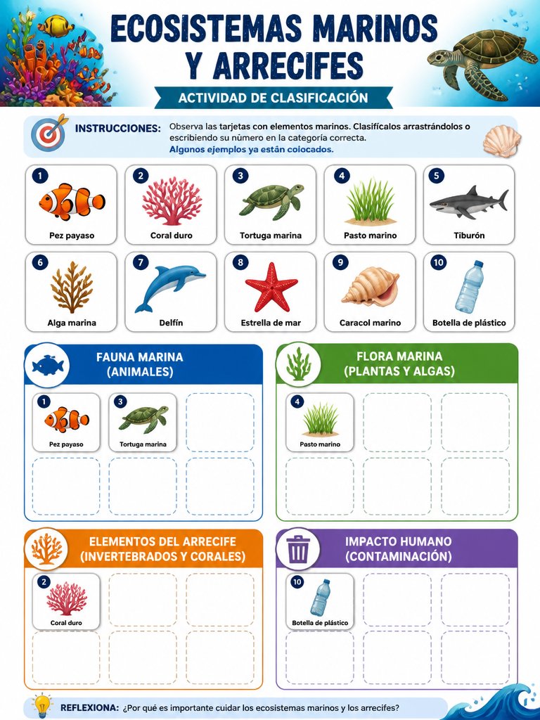 Ecosistemas Marinos y Arrecifes