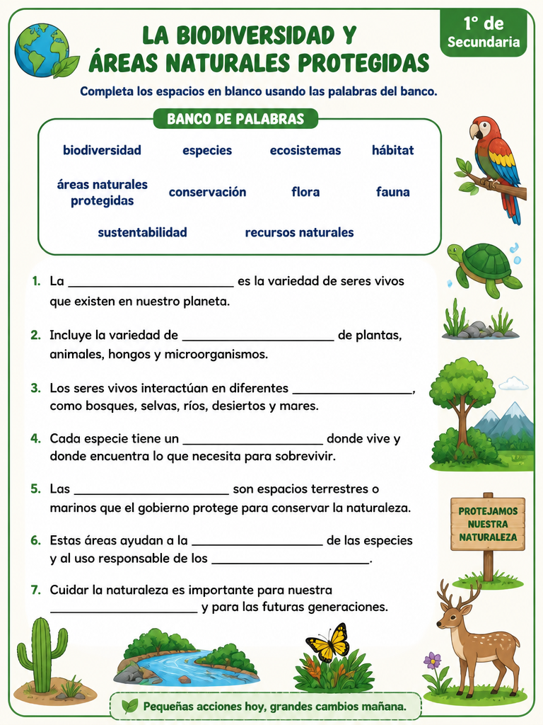 La Biodiversidad y Áreas Naturales Protegidas