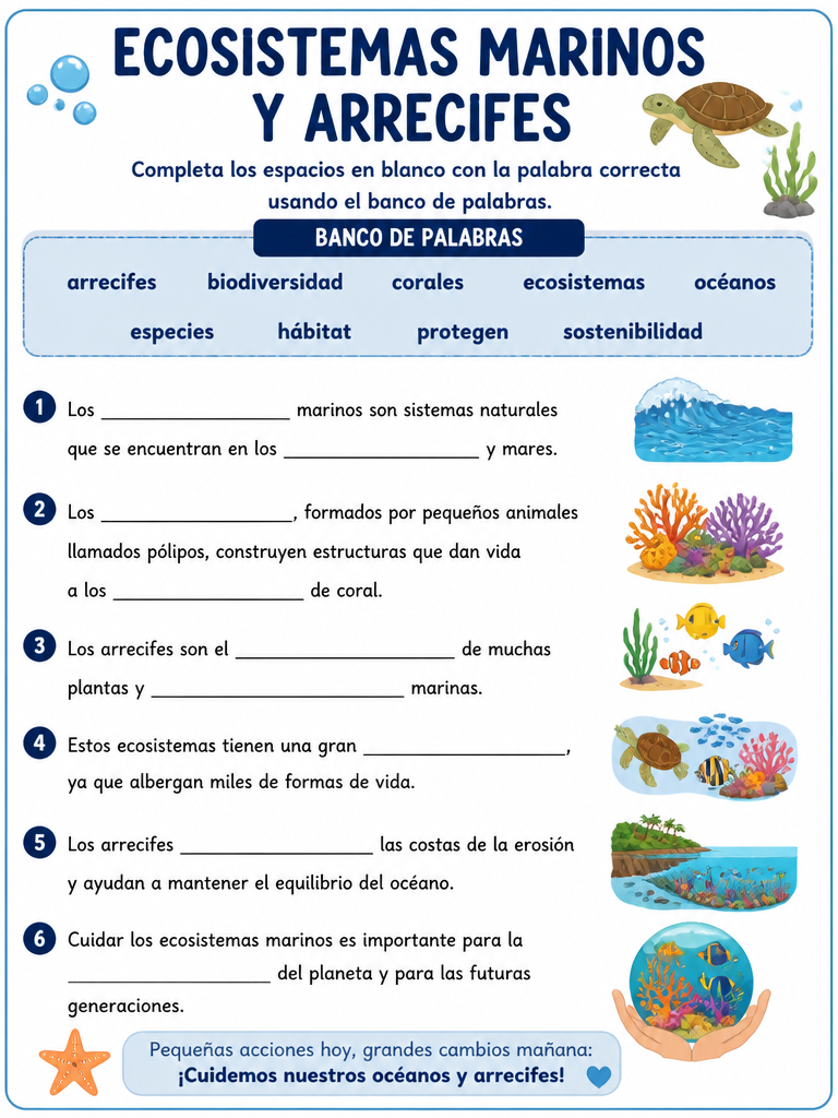 Ecosistemas Marinos y Arrecifes