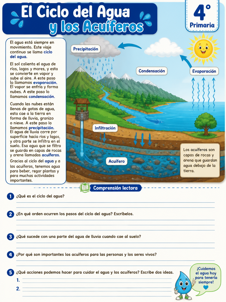 El Ciclo del Agua y los Acuíferos