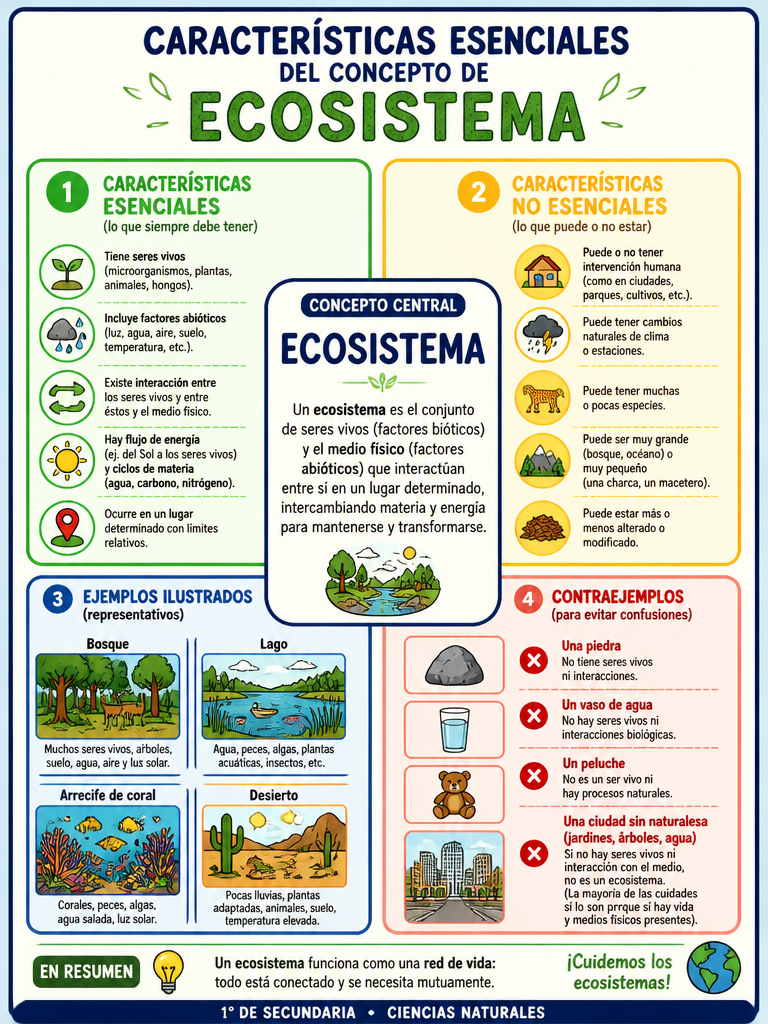 Características Esenciales del Concepto de Ecosistema