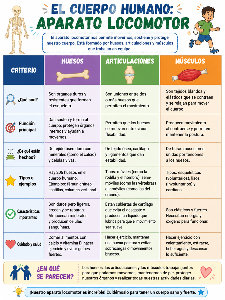 El Cuerpo Humano: Aparato Locomotor