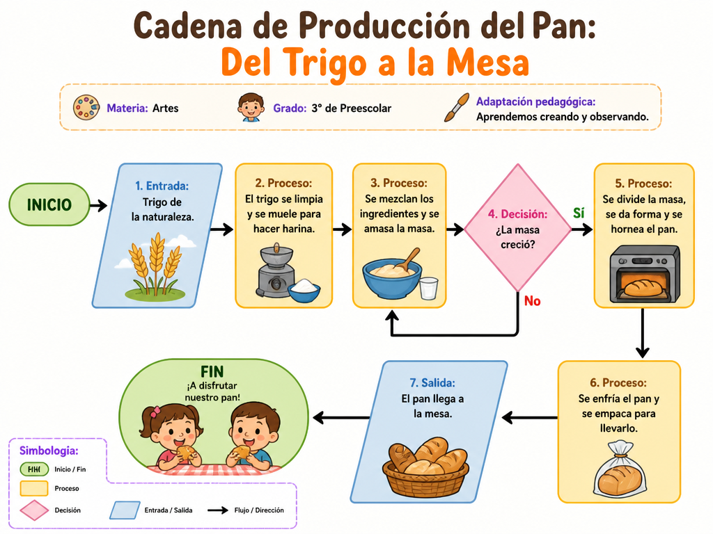Cadena de Producción del Pan: Del Trigo a la Mesa